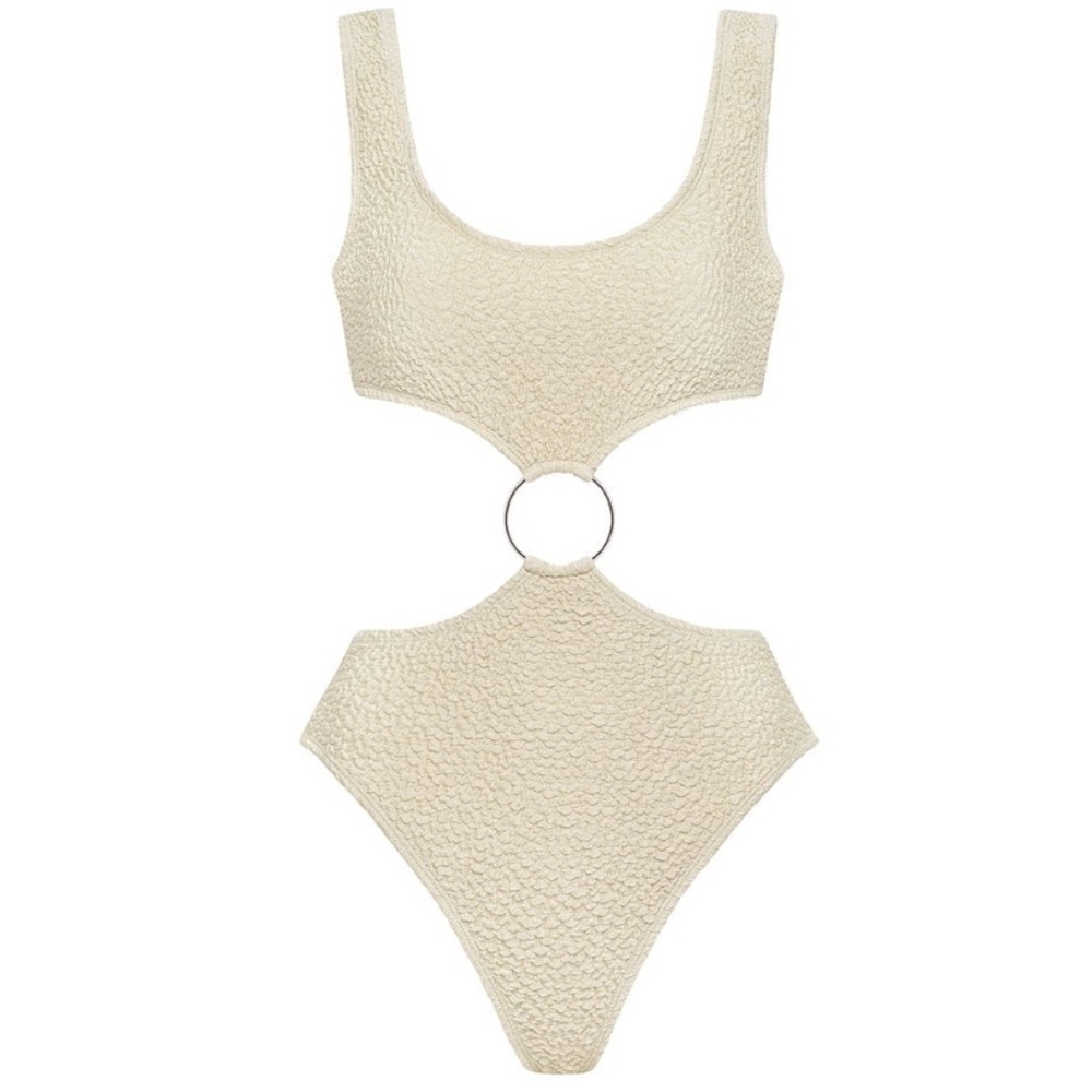 New! Montce Ky Oat Textured One Piece Swimsuit 1029